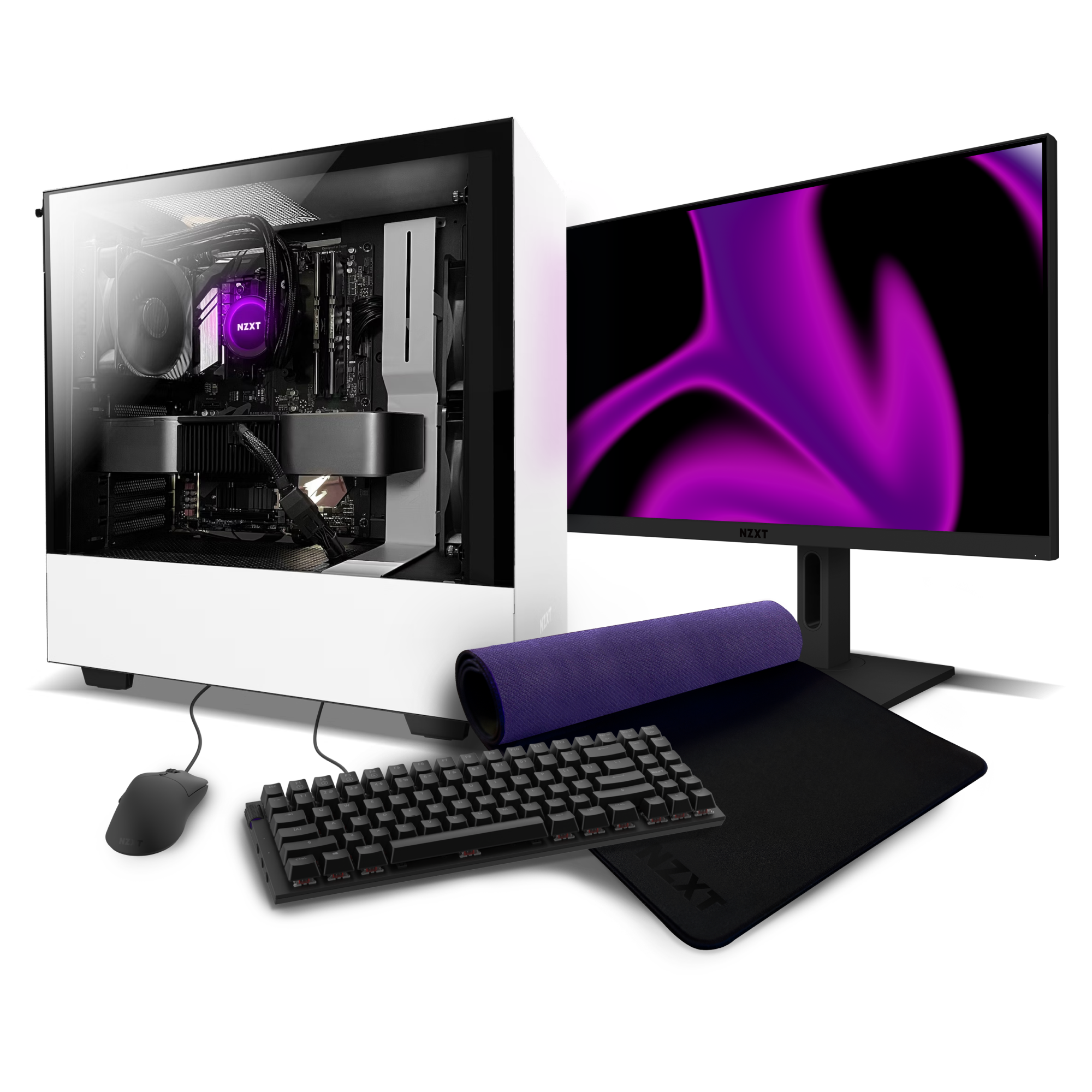 pre built gaming pc with monitor