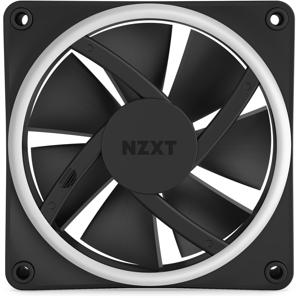 NZXT F120 RGB DUO 120mm FDB 4Pin PWM Fan, RF-D12SF-B1 (Black)