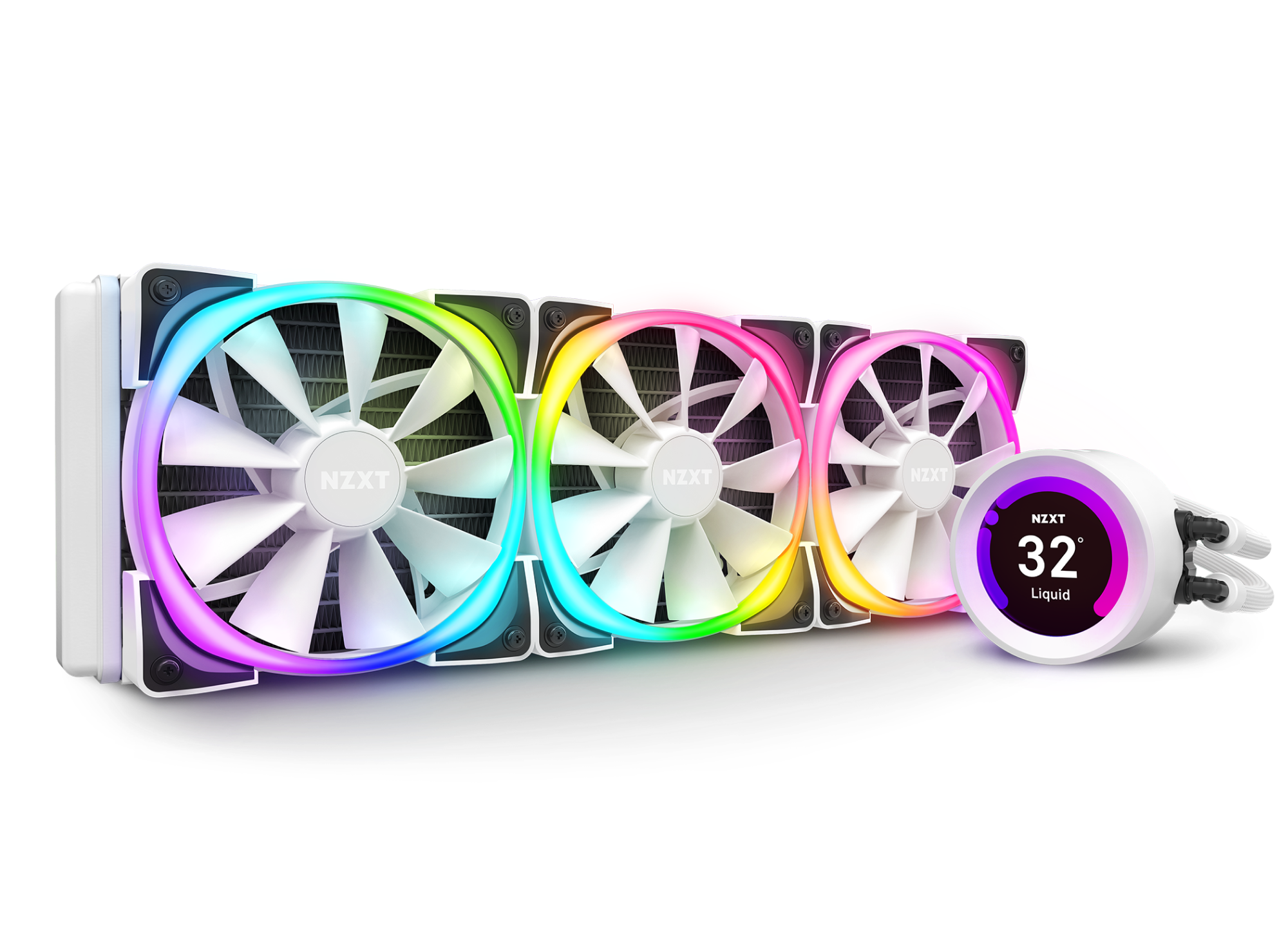 新品登場新品 NZXT Kraken 240 RGB (オマケ付き) PC用ファン・クーラー