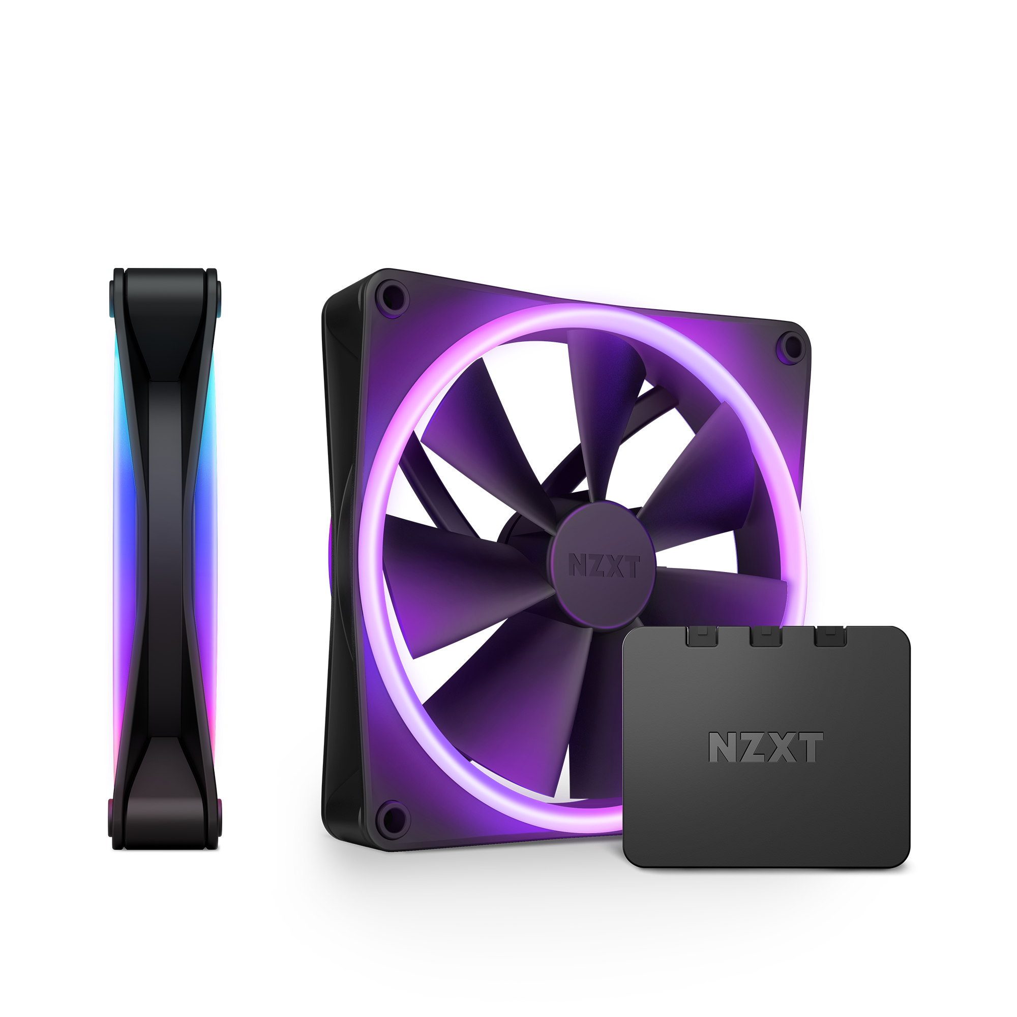 NZXT F140 RGB DUO TWIN PACK ＆ RGB Controller [White] PCケース