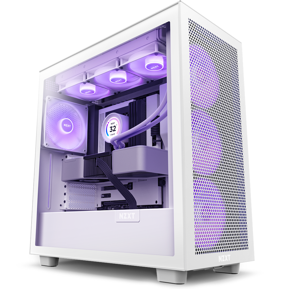 NZXT H7 Mid-Tower Case (White)