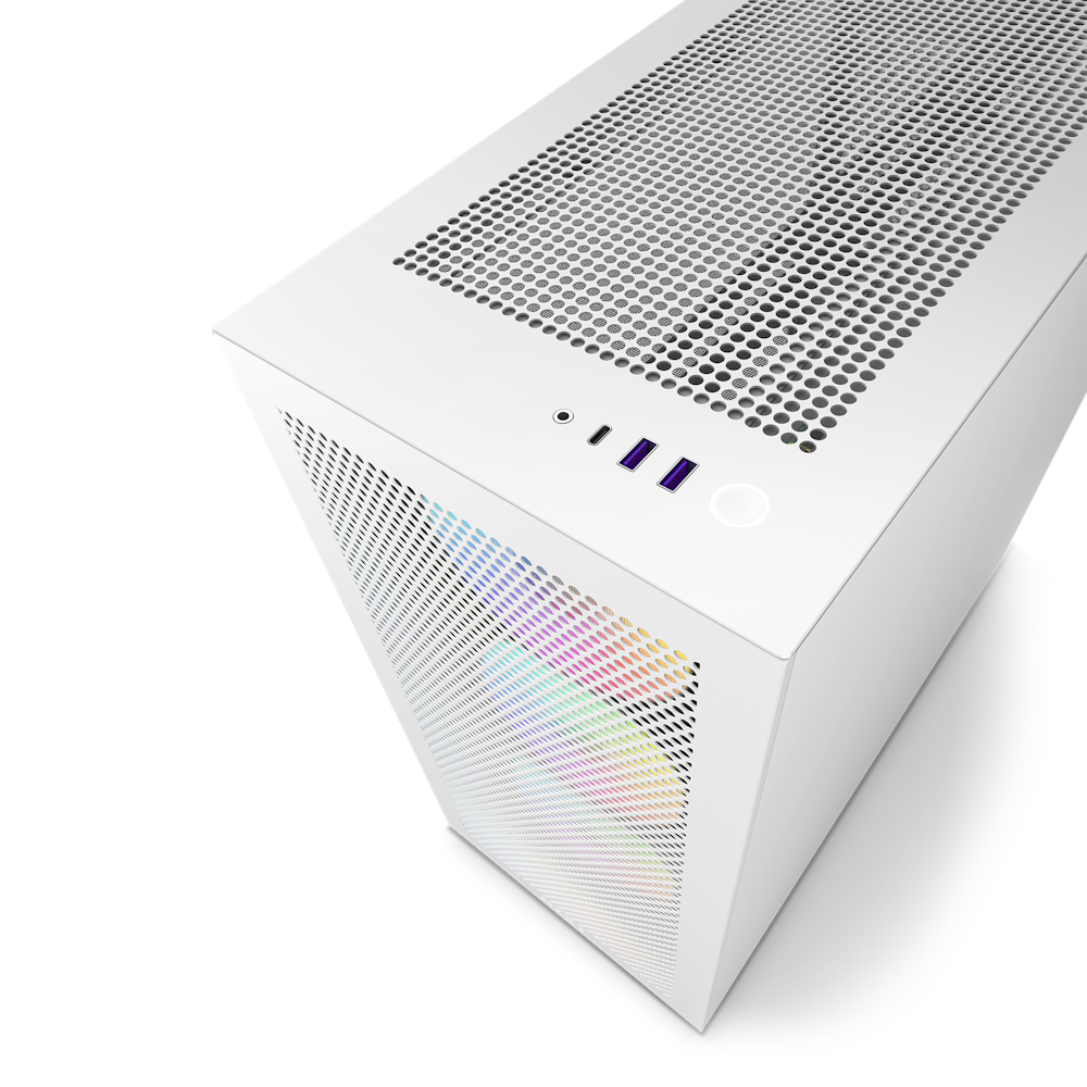 H7 Flow White RGB Top Down Ports