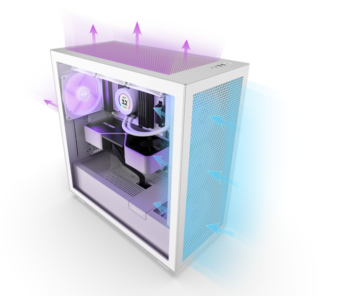 H7 Flow RGB Case Air Flow Performance