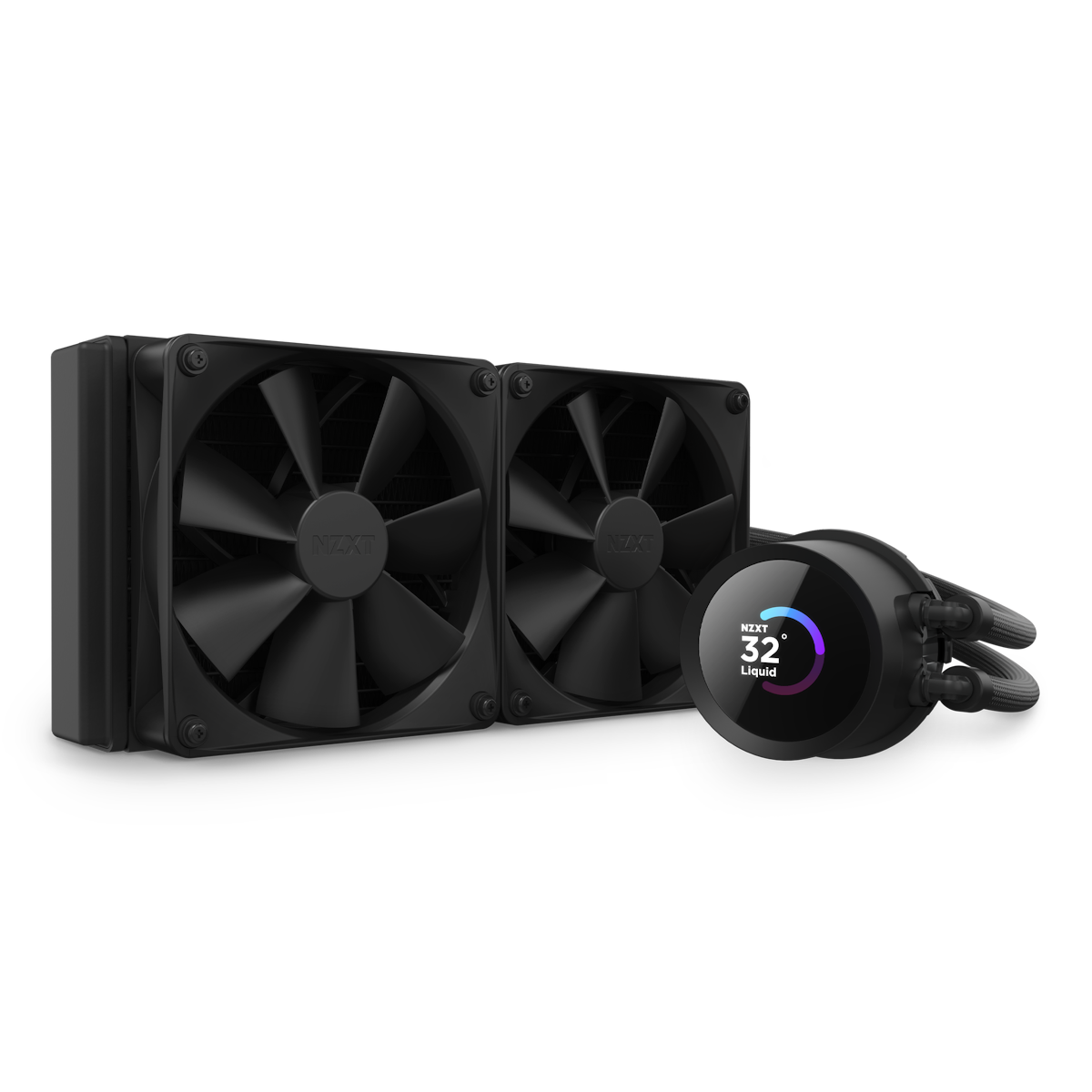 NZXT Kraken 240 RGB 240mm AIO Liquid Cooler with LCD Display and RGB Fans -  [White] UPC:810074842730