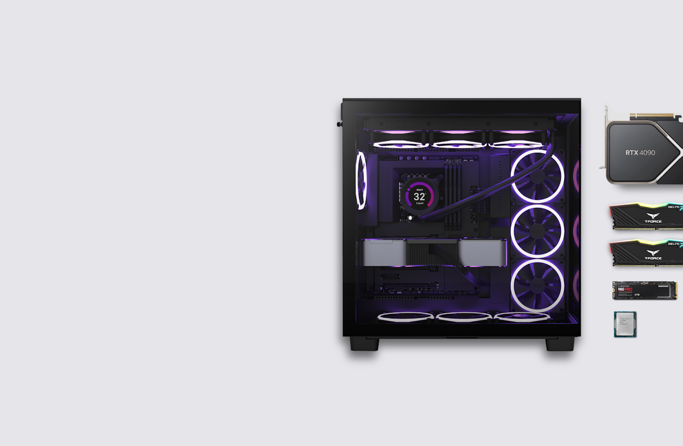 NZXT Custom PC with Customizable Components