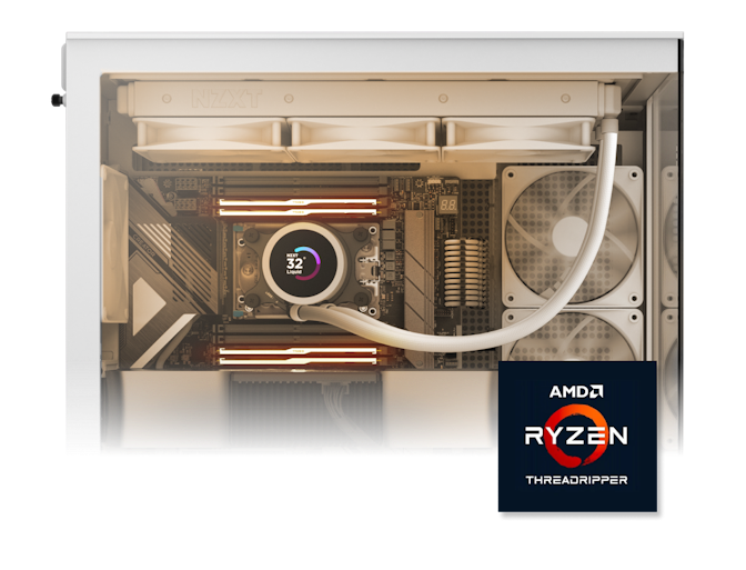 Creator: One White PC Side View Ryzen Threadripper CPU