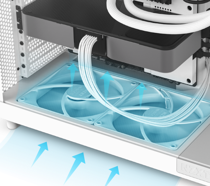Precision cooling with thoughtfully designed airflow - the NZXT H6