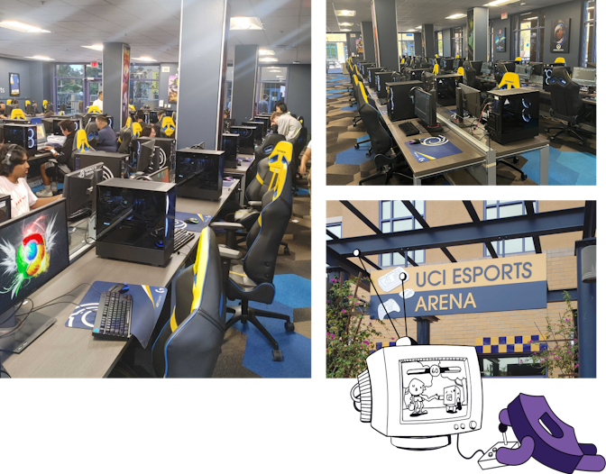 NZXT Prebuilt PCs and gear donations at the UCI Esports Arena
