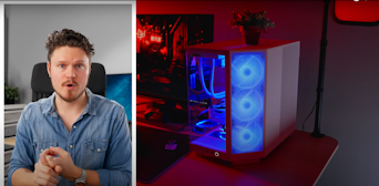 Dmitry from Hardware Canucks showing off the NZXT H6 Flow case