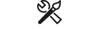 Brush and Wrench Icon
