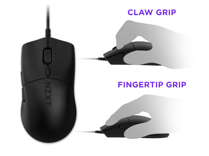 Black Lift 2 Symm with Claw and Fingertip Grip Styles