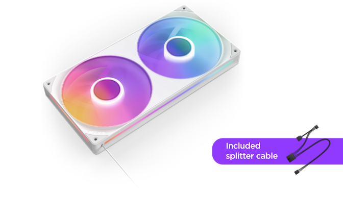 F280 RGB Core - Included splitter cable