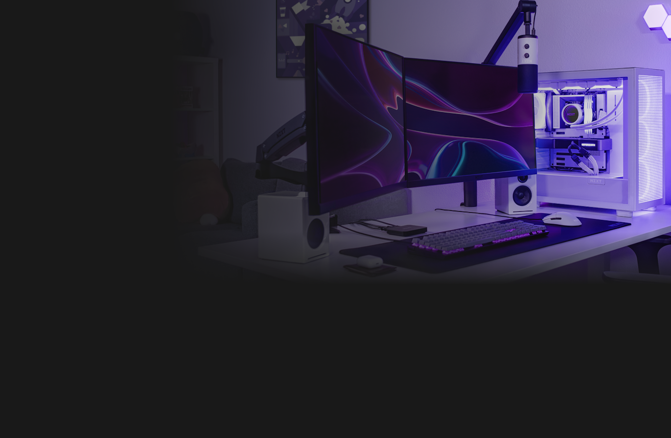 NZXT RGB H7 Desktop-Setup