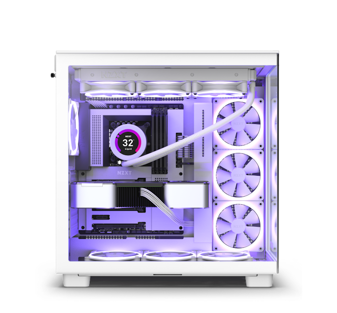 H9 White Dual-Chamber ATX Mid-Tower Computer Build