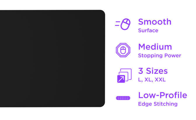 Features of the NZXT Zone Elite Mousepad in black