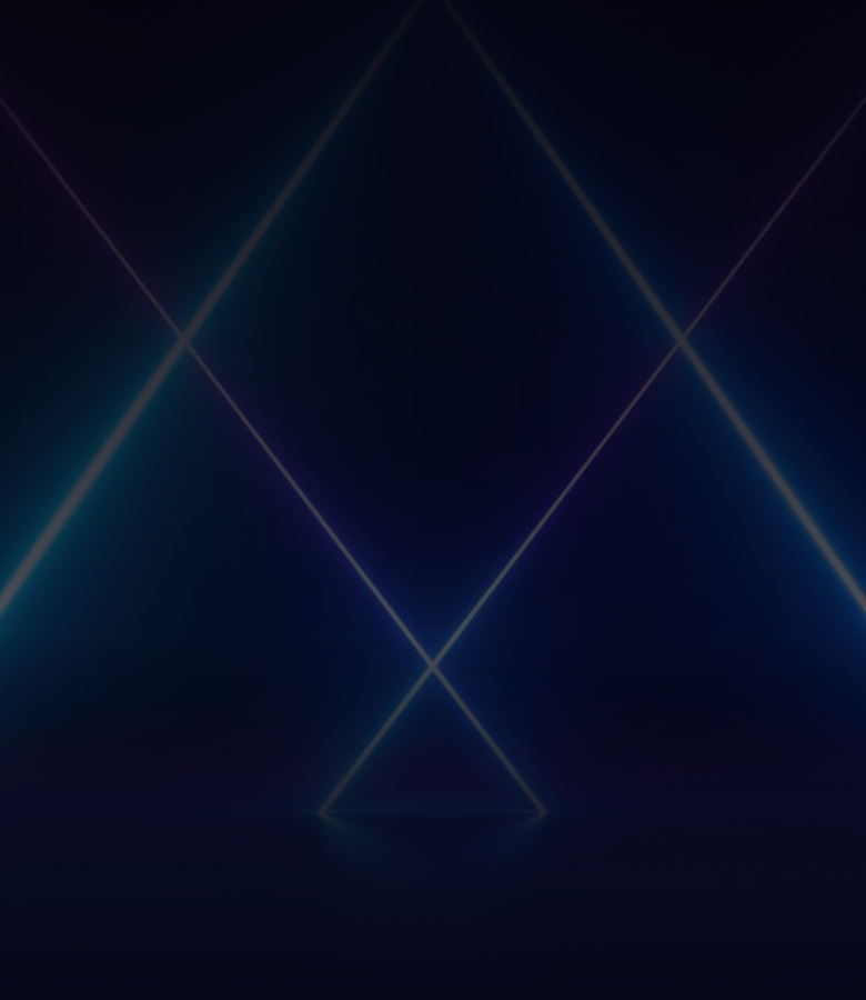 Dark background with blue light beams that cross