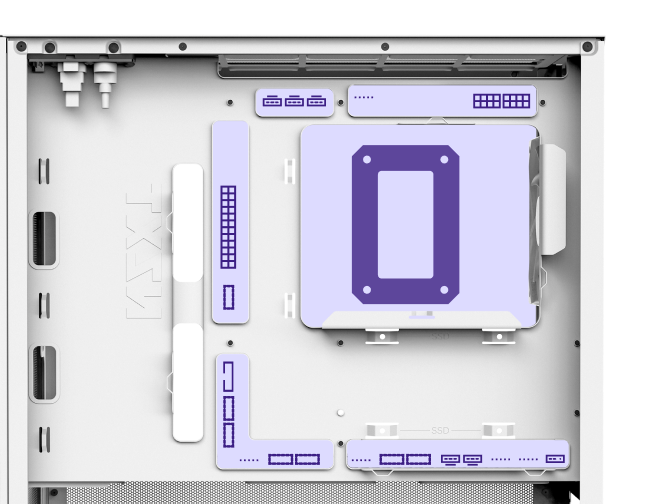 Compatible with ASUS BTF and MSI Project Zero motherboards for a clean, cable-free build.