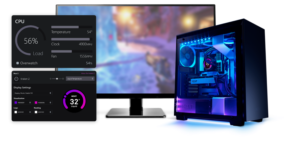 Panel oprogramowania NZXT CAM