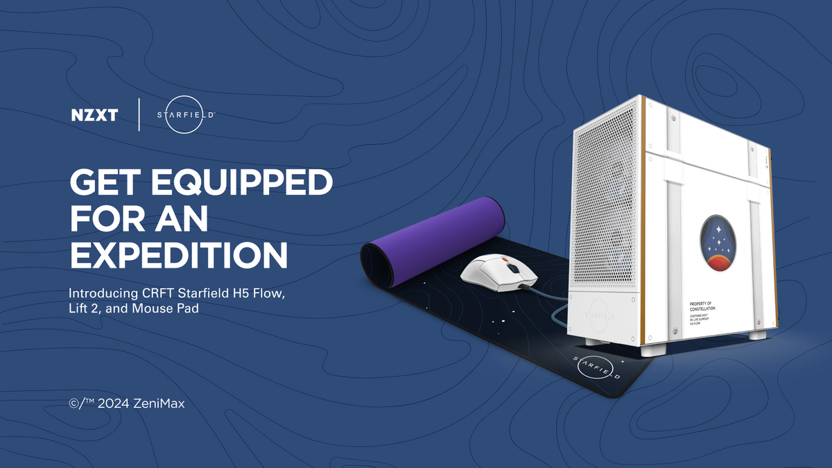 NZXT 限定 Starfield コラボケース マウス マウスパッド ヨドバシ.com - NZXT エヌゼットエックスティー Starfield コラボ