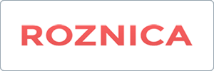 The image shows the word ROZNICA in bold, uppercase, red letters centered on a white background with a thick gray border.