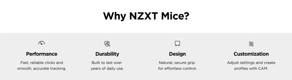NZXT Gaming Mice | Lightweight, High-DPI, and RGB Options
