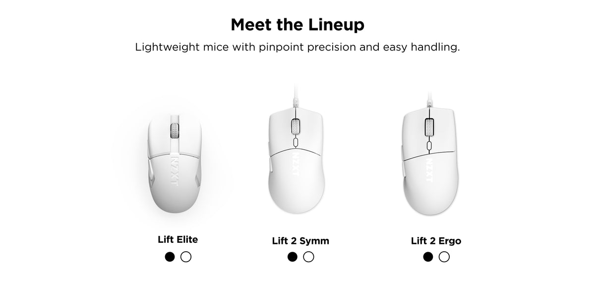 NZXT Gaming Mice | Lightweight, High-DPI, and RGB Options
