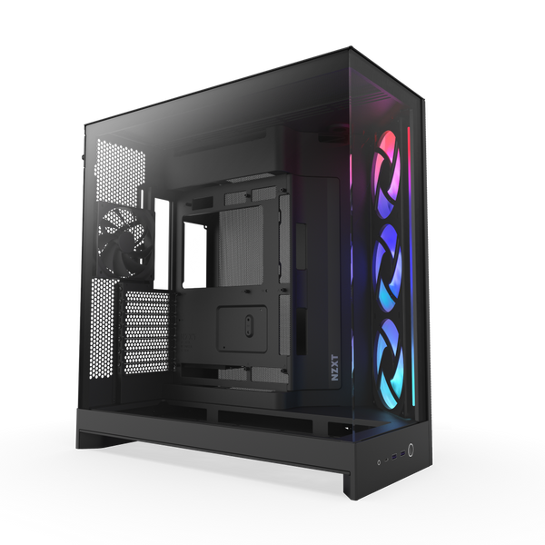 NZXT H9 FLOW/RGBファン7個/コントローラー3個 NZXT | H9 Flow RGB | Dual-Chamber Mid-Tower ATX Case