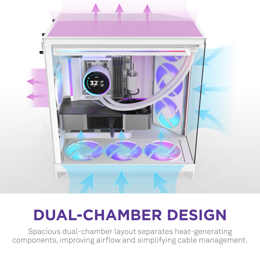 NZXT | H9 Flow RGB | Dual-Chamber Mid-Tower ATX Case NZXT | H9 Flow RGB | Dual-Chamber Mid-Tower ATX Case