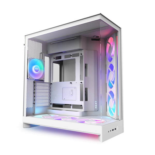 NZXT | H9 フロー RGB+ | デュアルチャンバー ミッドタワー ATX ケース