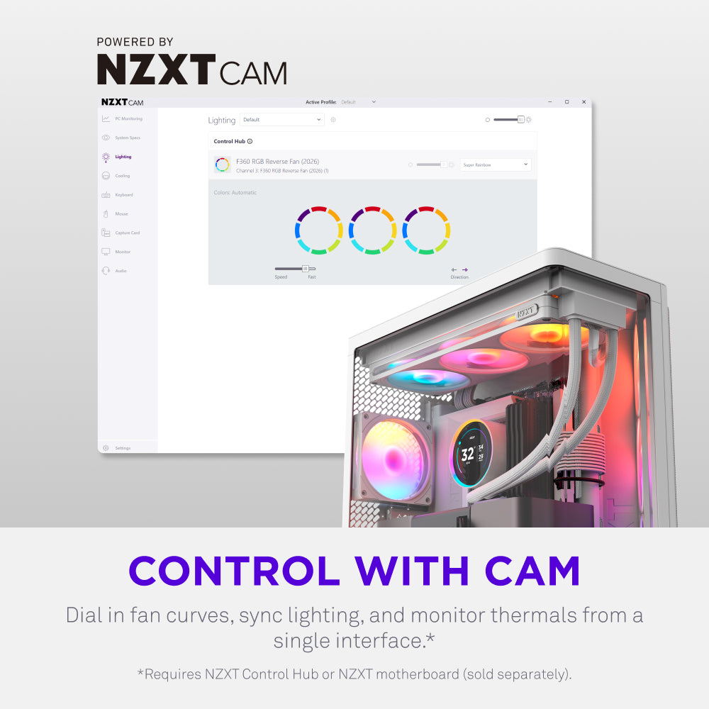 NZXT | F420 RGB | 420mm PC Cooling Fan