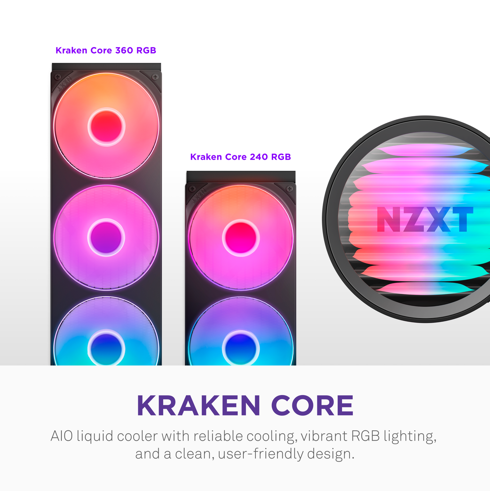 NZXT Kraken Core 240 RGB - iluminação ARGB