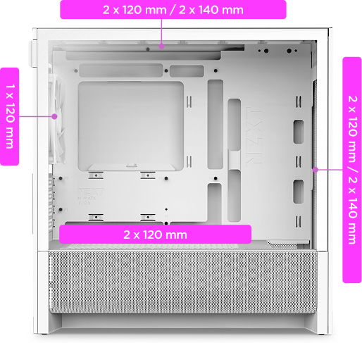 NZXT H3 Flow  Micro-ATX Airflow Case