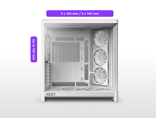 NZXT H6 | Compact Dual-Chamber ATX Airflow Case