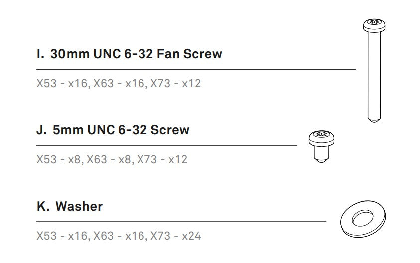 Kraken XZ Fans mounting tools