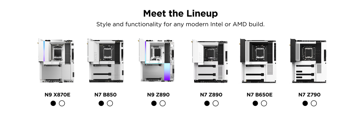Nzxt Processor NZXT PC Motherboards | Intel & AMD ATX Boards with Wi-Fi