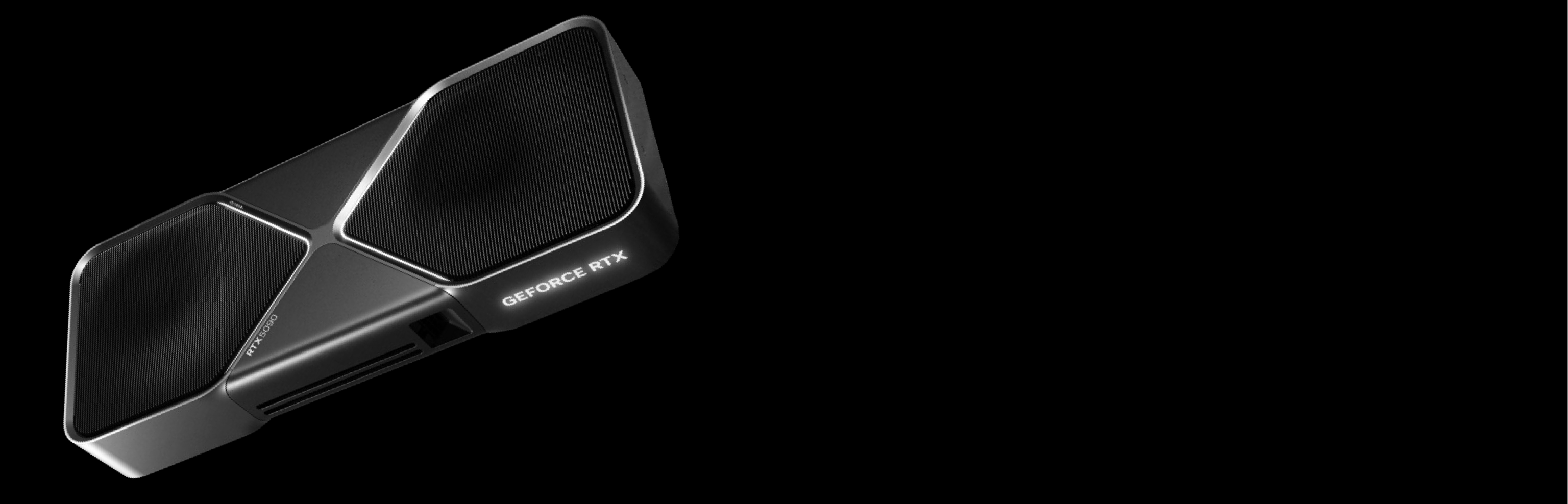 Black GPU on a white background