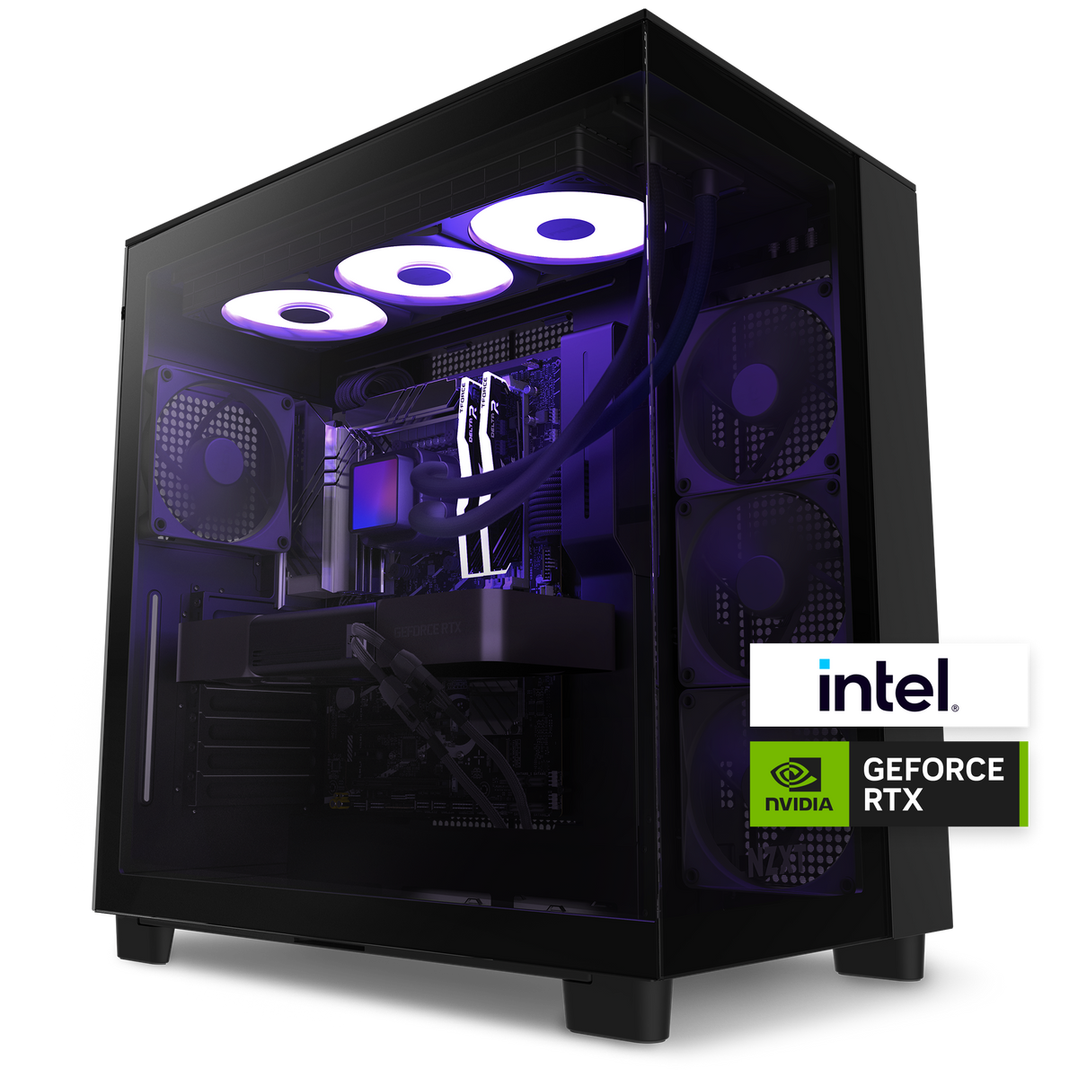 ゲーミングPC RTX5080 64G 10GLAN 14700KF水冷NZXT NZXT Player Three - Intel Ultra 7 - NVIDIA RTX 5080