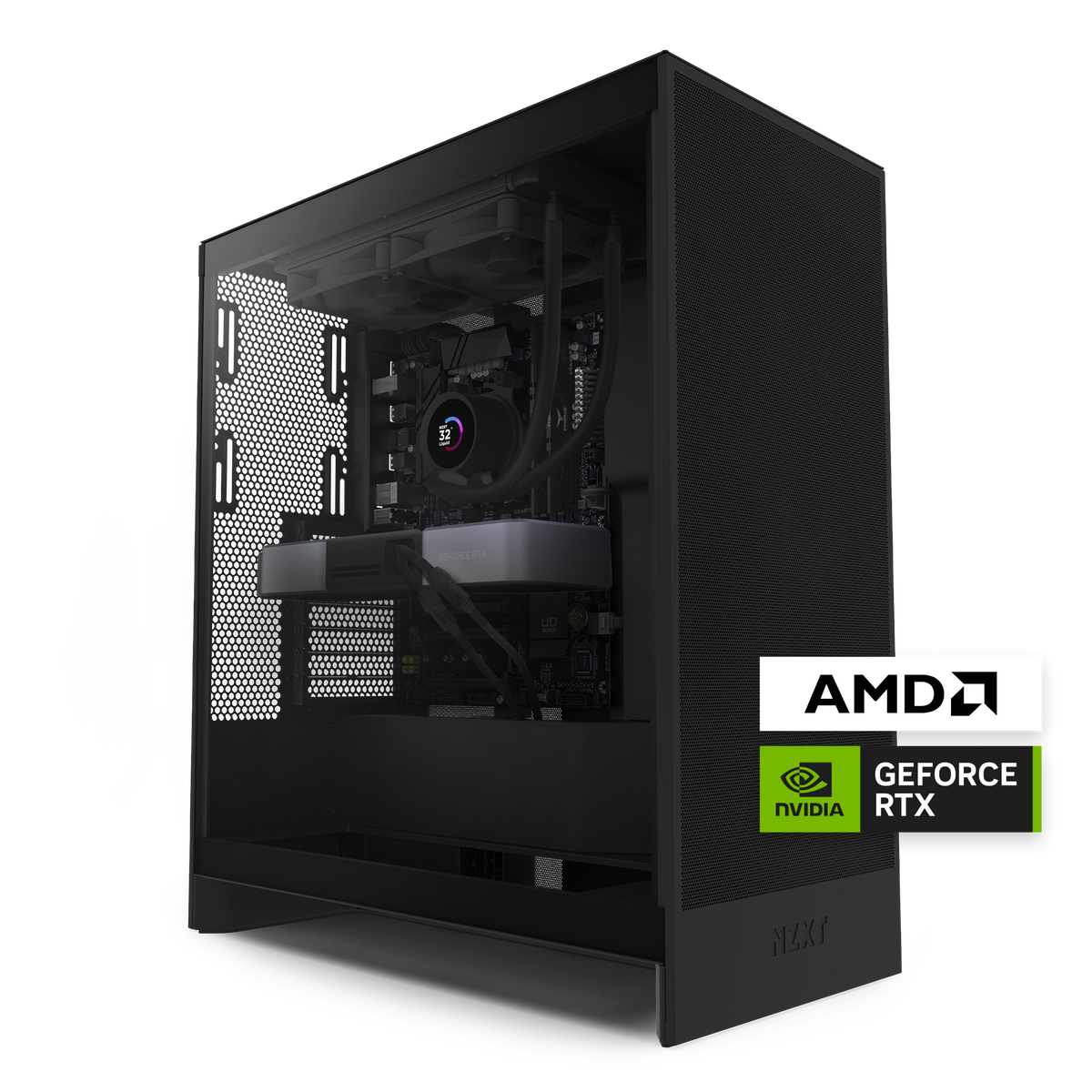 NZXT ゲーミングデスクトップ GeForce RTX3060 Player-Two-WW-03.20.25-HERO-