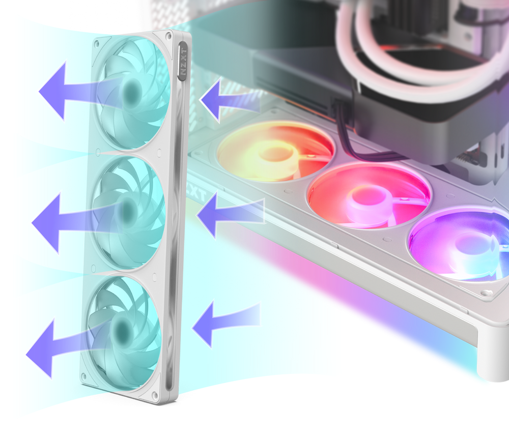 NZXT | F360 RGB Reverse | 360mm PC Cooling Fan
