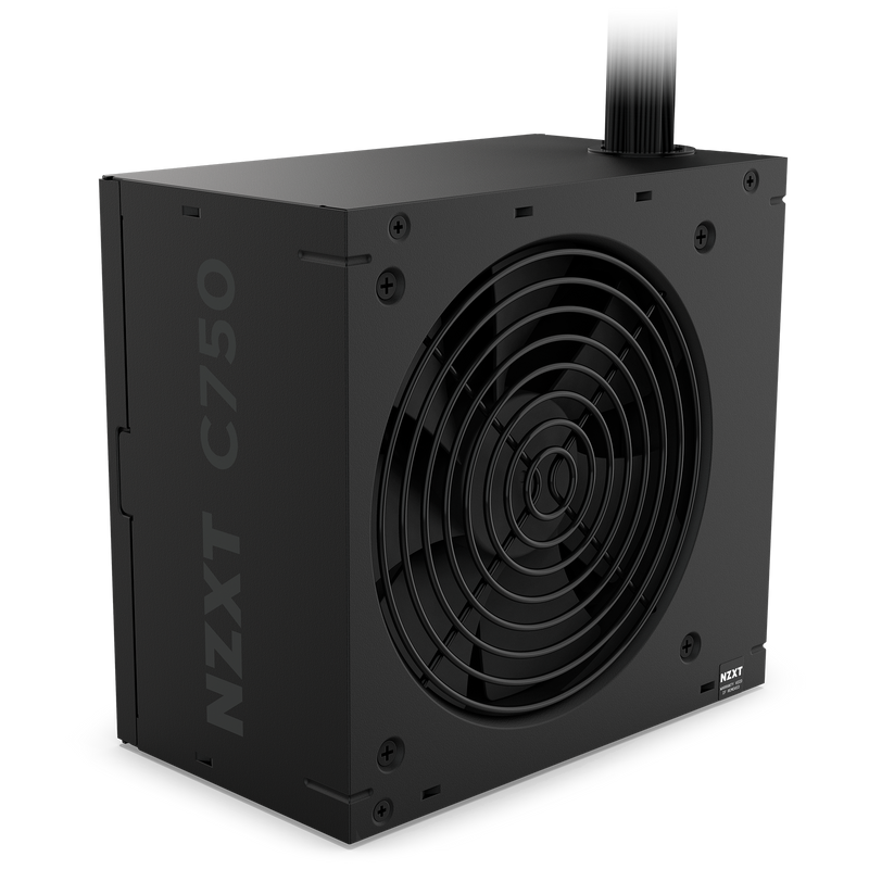 NZXT C750 Bronze power supply, three-quarter view