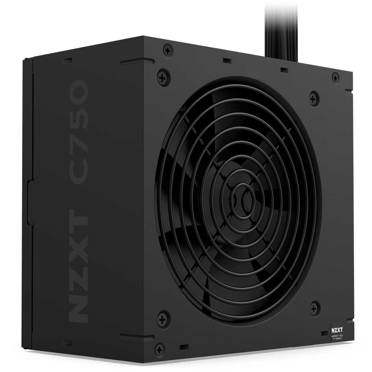NZXT C750 Bronze power supply, angled view