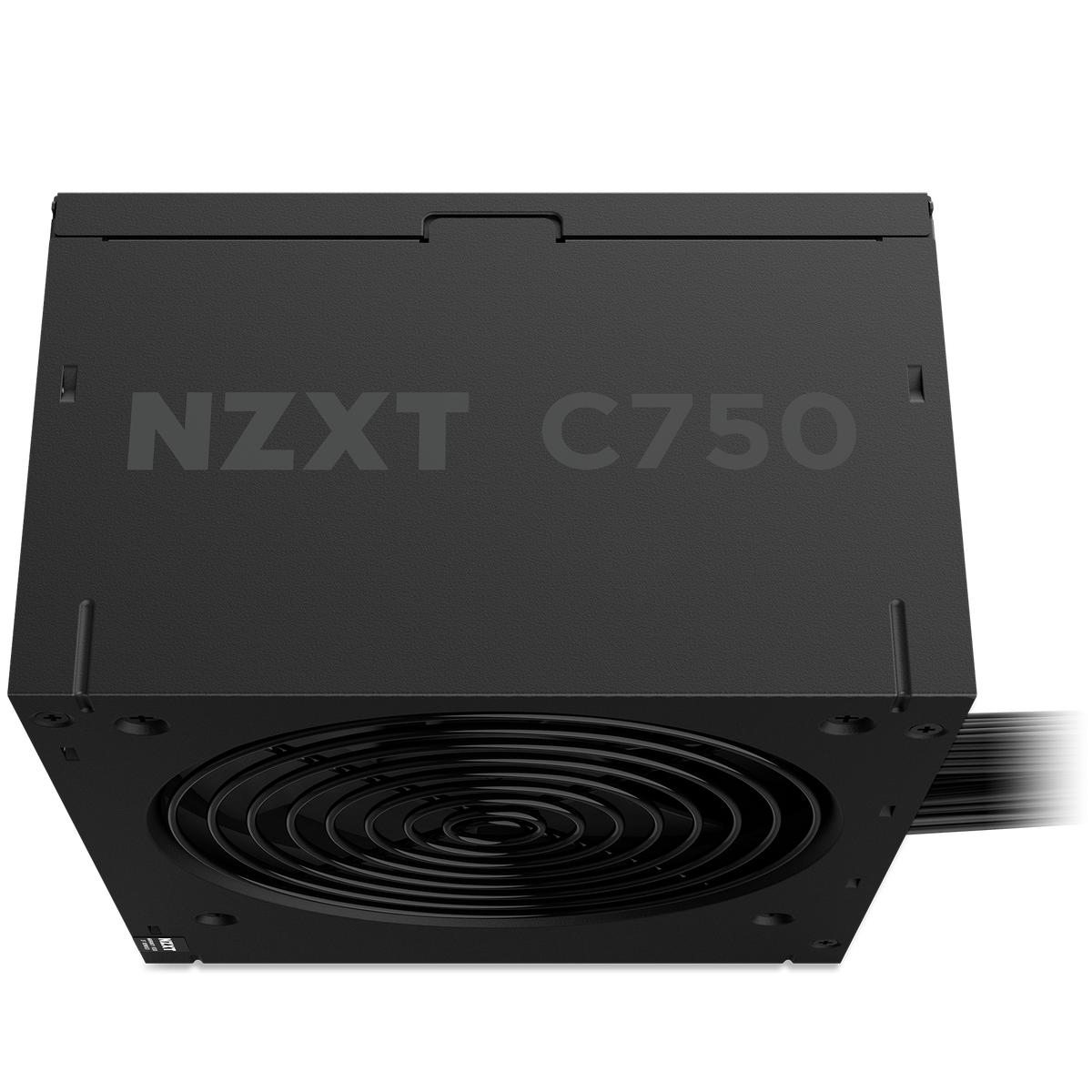NZXT C750 Bronze power supply, top panel detail
