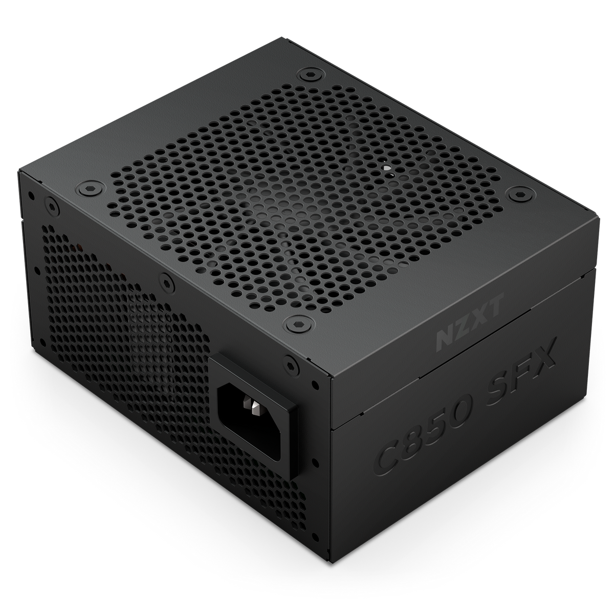 NZXT C850 SFX Gold power supply, fan and AC input