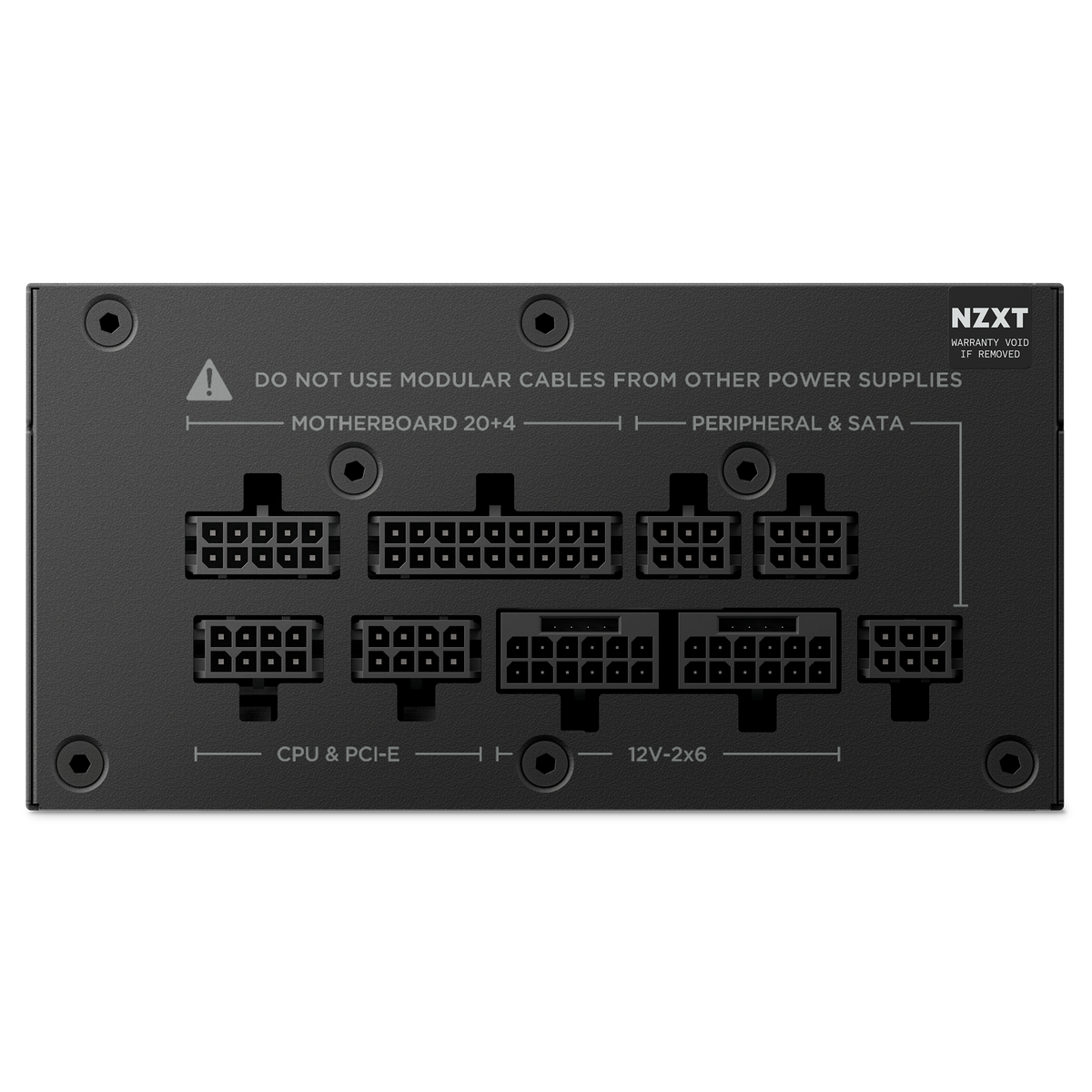 NZXT C850 SFX Gold modular cable connector panel