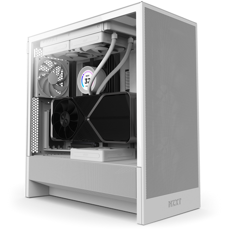 NZXT H510 Flow Matte White PCケース Amazon.com: NZXT H5 Flow Compact ATX Mid-Tower PC Gaming