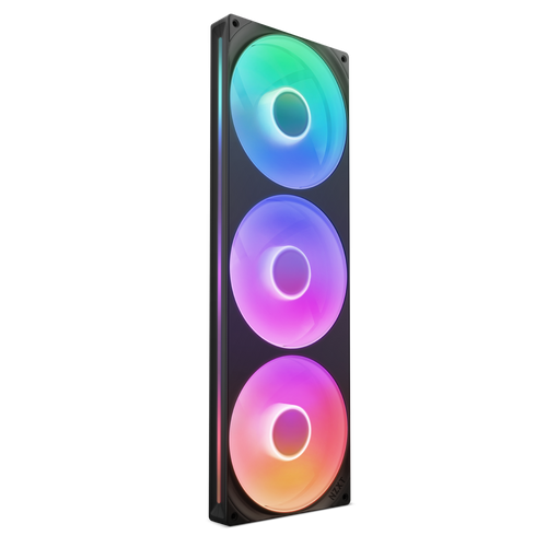 NZXT F420 RGB Core Fan Black 3ファン(未使用品) F420 RGB Core | 420mm Single-Frame RGB Fan Unit | NZXT