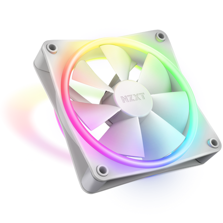 ①NZXT RGB DUO 120mmファンセット　コントローラー無し f120-rgb-duo-fan-angled-upward