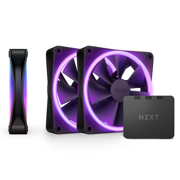 NZXT F120 RGB DUO BLACK 3個入×2個　㉜ f120-rgb-duo-triple-pack-with-