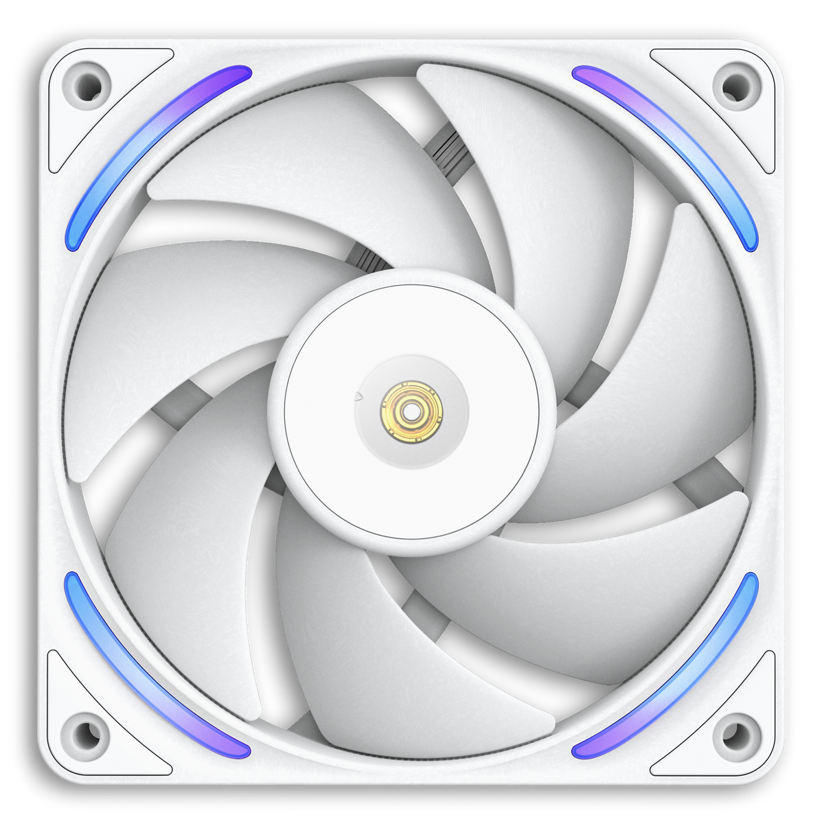 NZXT F120X white, front view