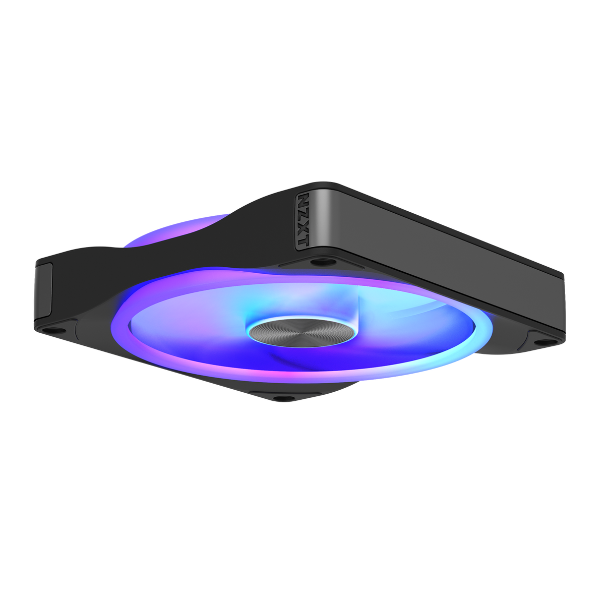 NZXT F140U black, low profile view